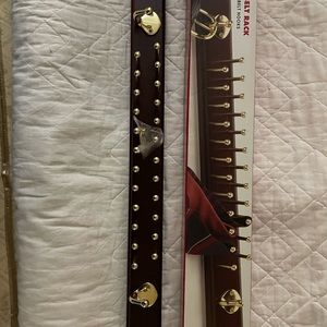 Brass plated Tie & Belt Rack.